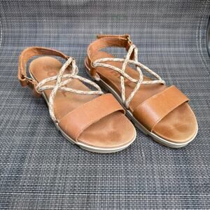 Sorel Shoes Women's 9 Tan and Cream Sandals